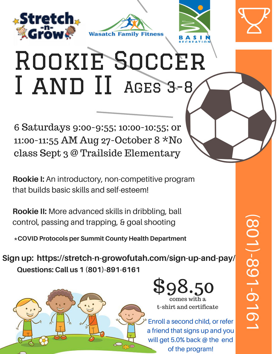 Fall 2022 Rookie Soccer programs